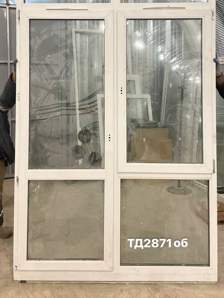 Дверь Пластиковая Б/У 222(в) х 166(ш) (Балконный Блок)