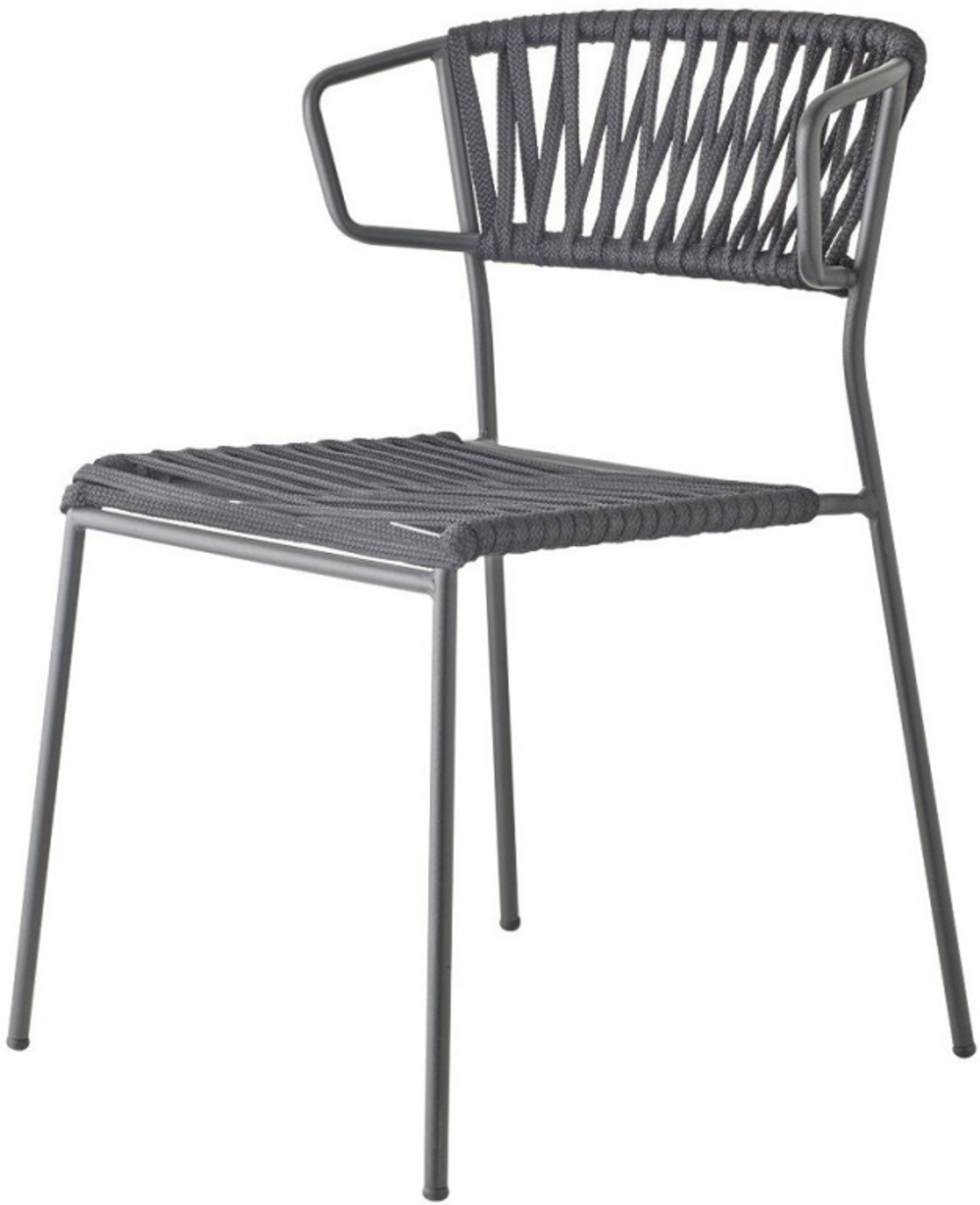 Кресло плетеное Scab Design Lisa Filo, антрацит, черный