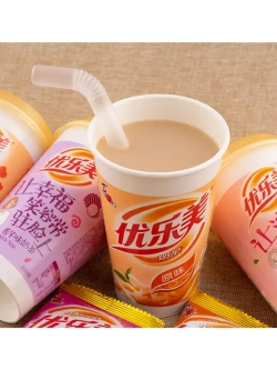 Молочный чай с кокосовым желе Клубничный 80 г * 4 шт