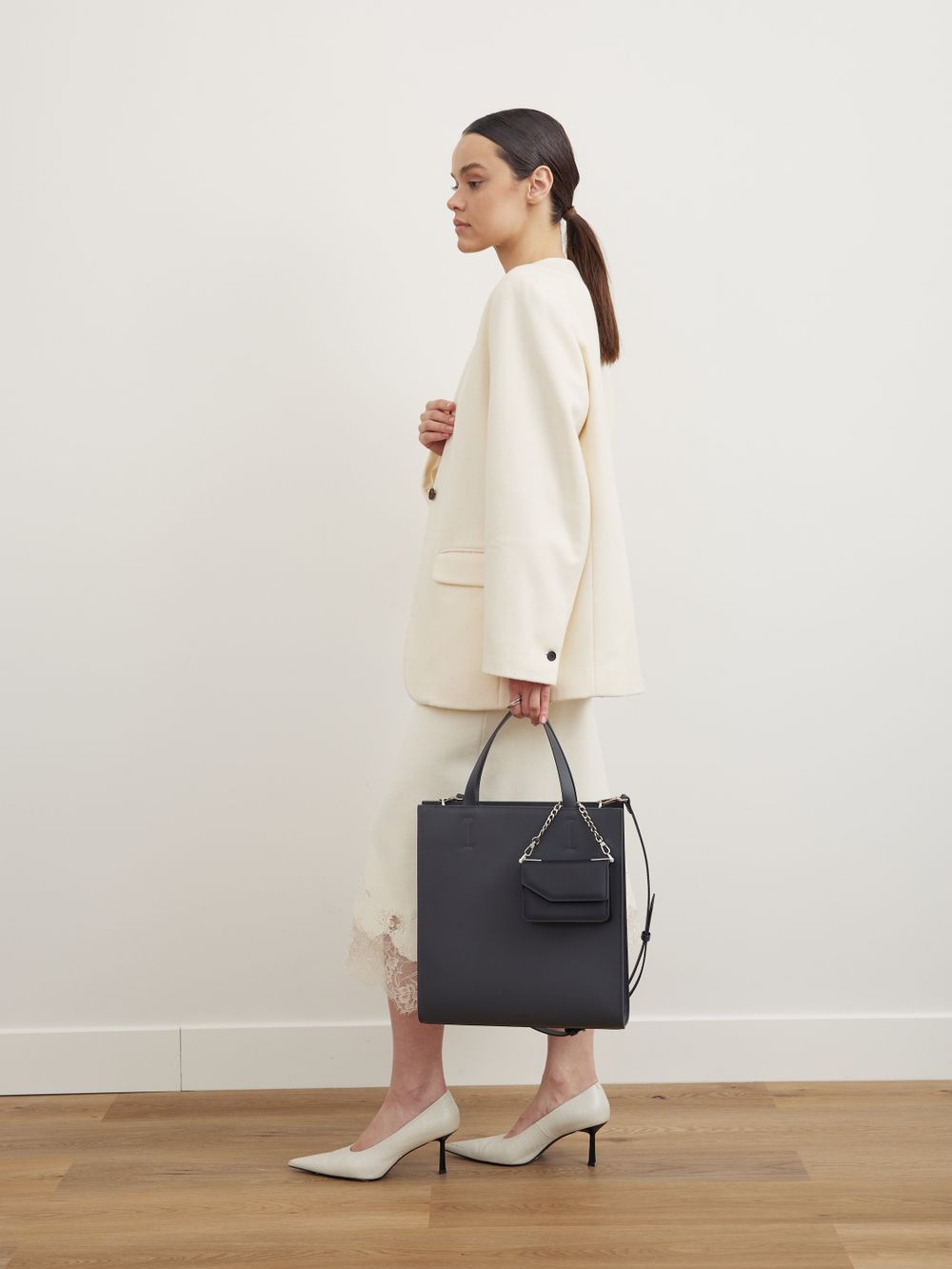 ШОППЕР БОЛЬШОЙ ЧЕРНЫЙ|ГРАФИТ|Т.КОРИЧНЕВЫЙ