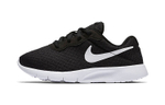 Middle-aged children Nike Tanjun low-cut sports casual shoes black and white