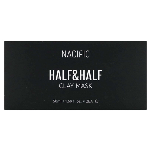 Nacific, Half & Half, косметическая маска из глины, 2 глиняные маски, 50 мл (1,69 жидк. унц.)