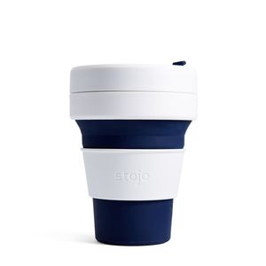 Стакан складной силиконовый Stojo Pocket Cup Indigo, 12 oz / 355 мл