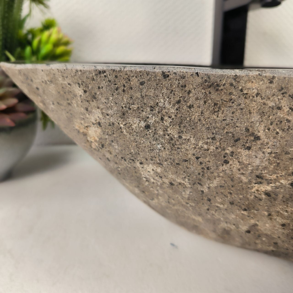 Каменная раковина из речного камня RS-05076 (56*37*15) 0857 из натурального камня