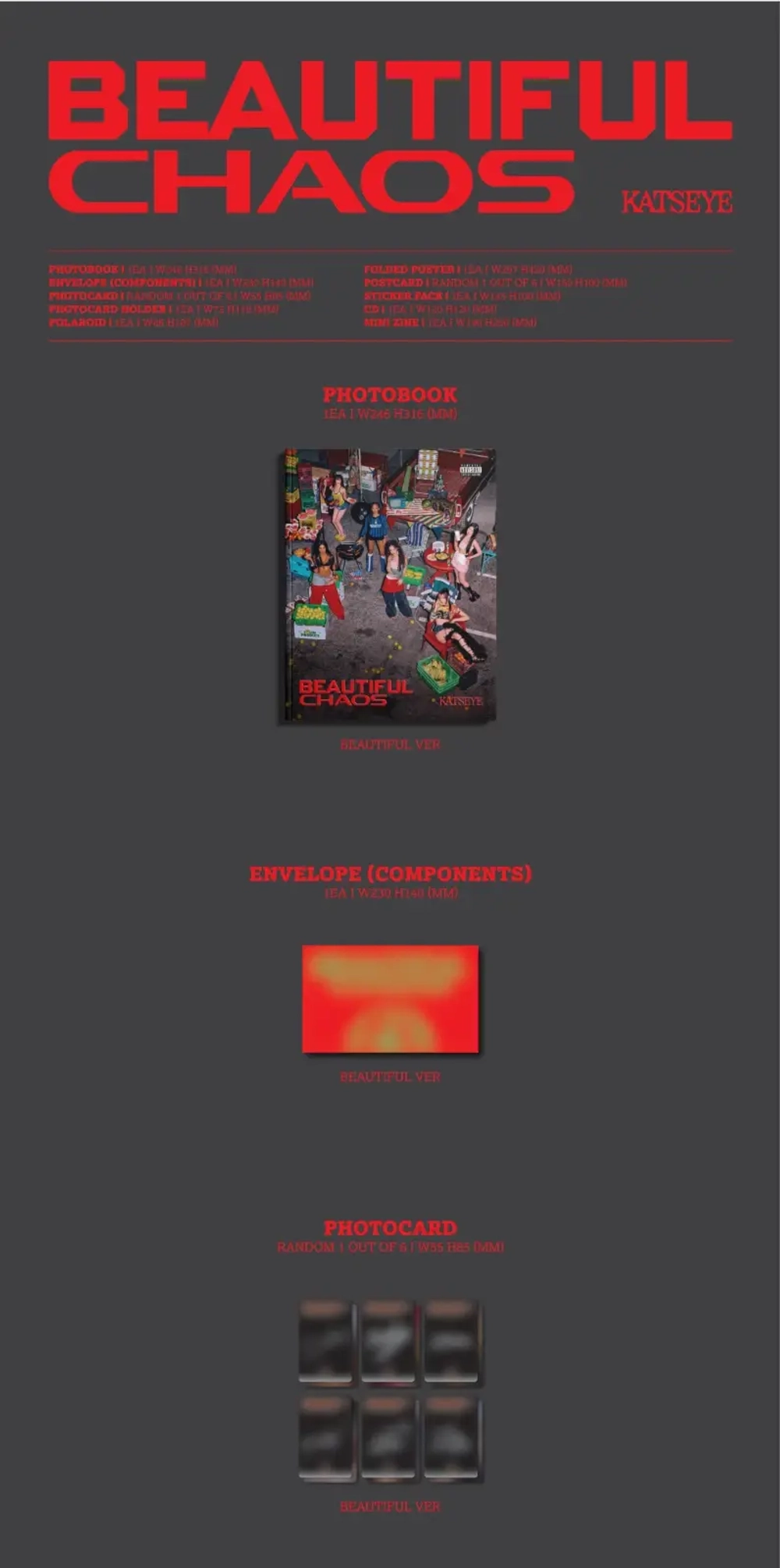 Альбом KATSEYE - Beautiful Chaos (Chaotic ver.)
