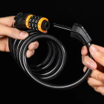 Замок навесной, тросовый West Biking YP0705061, 1200 мм