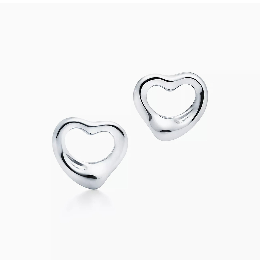 Серьги из серебра Tiffany 💞open heart. 925.Эксклюзив.💠В наличии