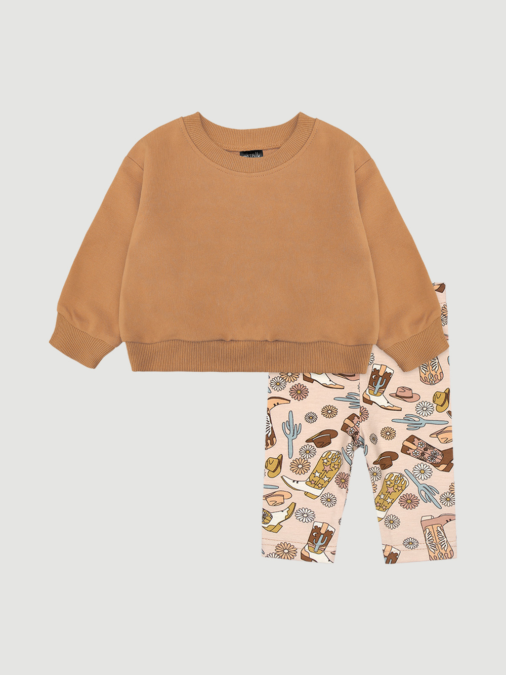 Комплект Mjölk Свитшот Camel/Легинсы Boho Boots