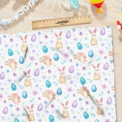 Ткань оксфорд 600 пасхальные зайцы