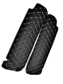 Чехлы на козырьки Газель Next и Газон Next (белая Бабочка)