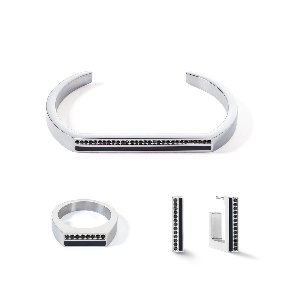 Браслет Coeur de Lion Black-Silver 0133/32-1317 18