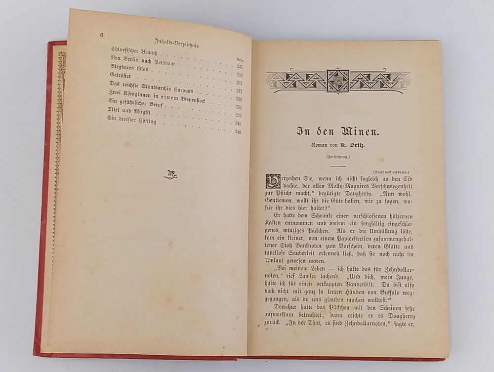Журнал. Антикварное издание: Bibliothek der Unterhaltung und des Wissens. Том 9. 1898