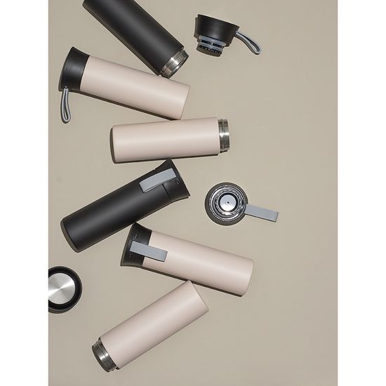 Термокружка keep heat, 500 мл, кремовая