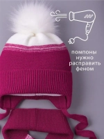 Шапка для девочки зимняя вязаная и шарф