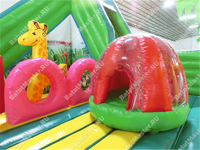 Коммерческий надувной батут "Джунгли малый"
