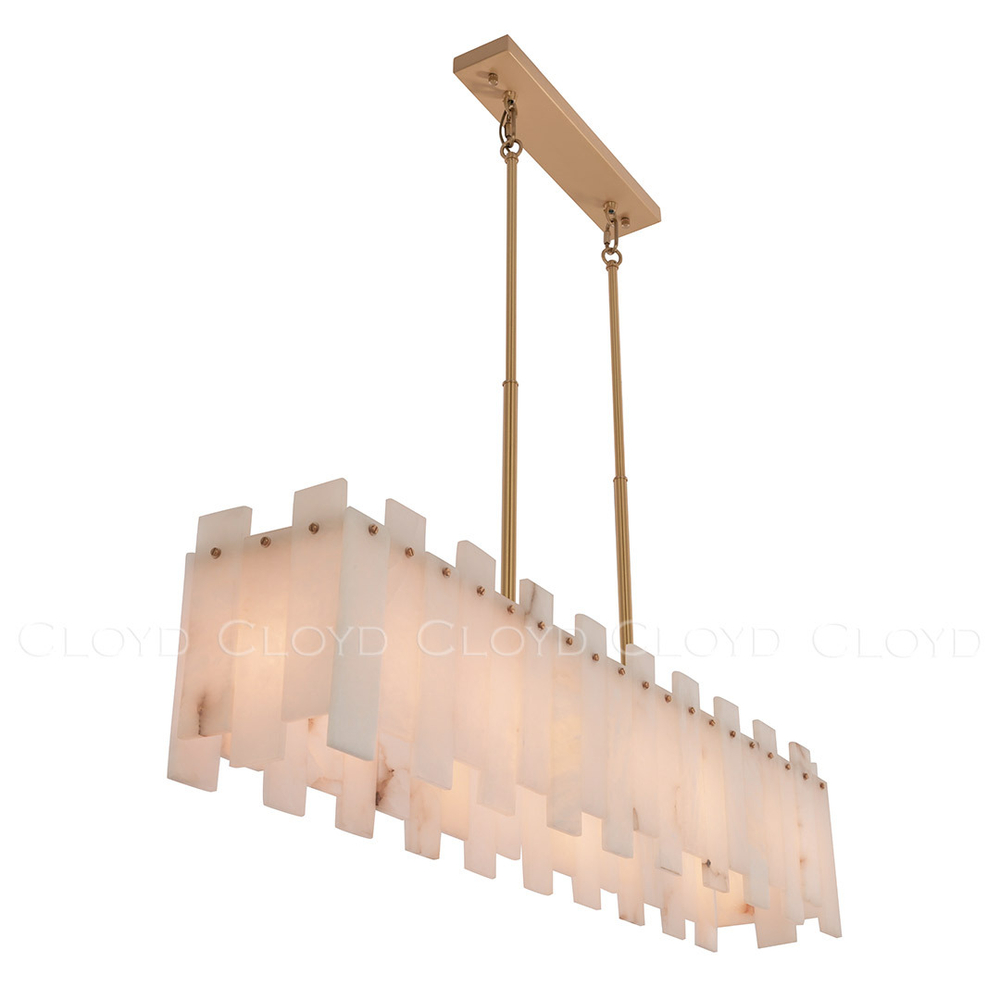 Люстра Cloyd HERCULANUM-C C7 / шир. 98 см - алебастр - латунь (арт.11201)