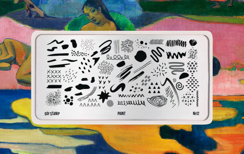 GO! Stamp Пластина для стемпинга 012 Paint