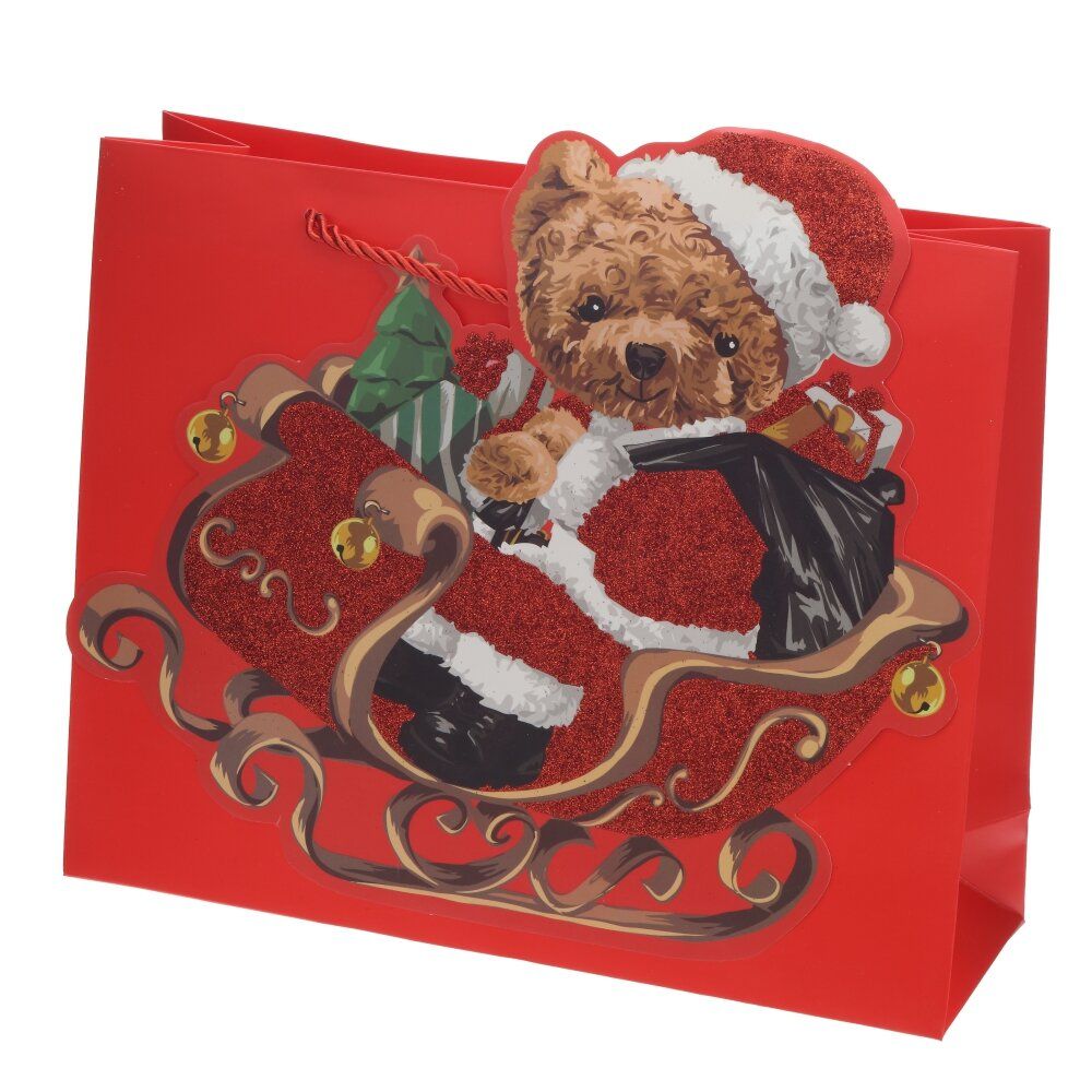 GAEM Пакет подарочный M (бумага 210г/м2, блок 12шт), L32 W12 H26 см, 4в.