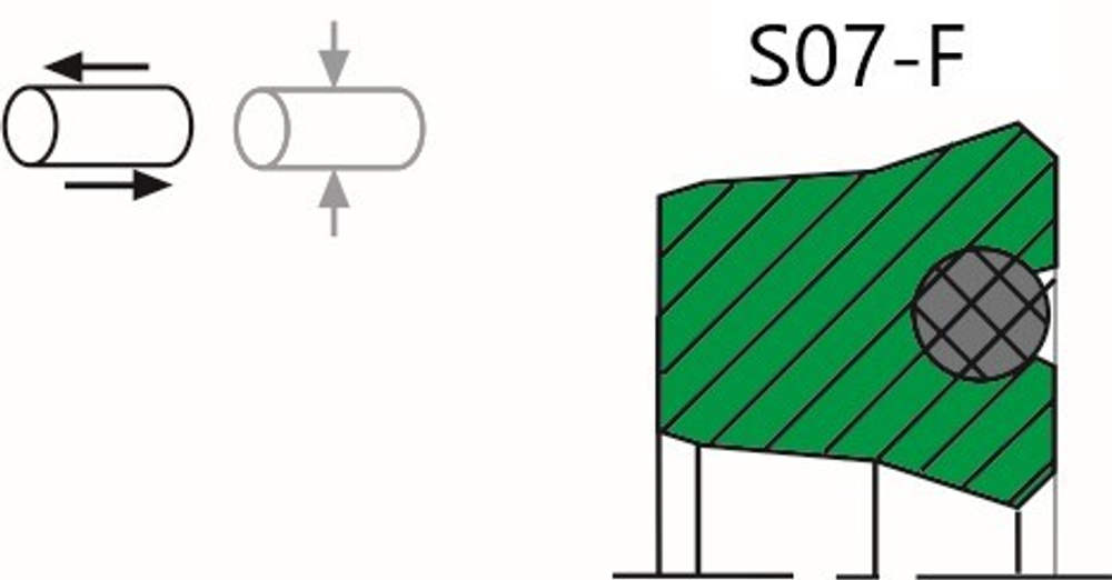 Уплотнение штока S07-F