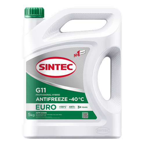 Антифриз SINTEC G11 green -40 5кг