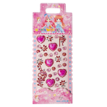 Наклейки-стразы Alingar, акриловые, "Перламутровые сердечки", пакет с европодвесом