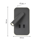 Настенный светодиодный светильник Favourite Bedside 4499-2W