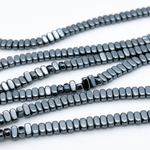 Гематит Овал бусины (имитация), цвет черный, размер около 4,2*2,7 мм, цена за 94-95 шт (1/2 нити)