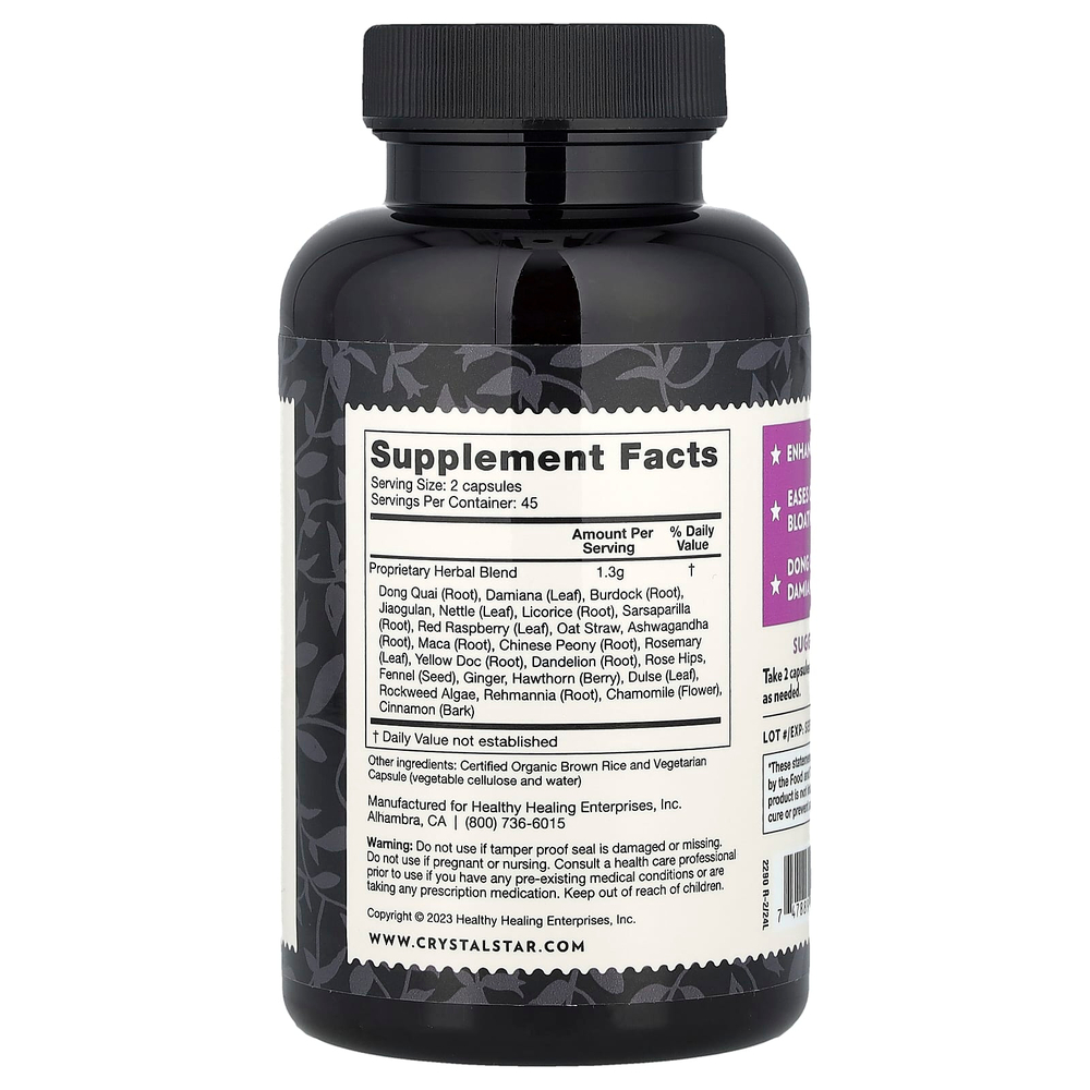 Crystal Star, Female Harmony, 90 вегетарианских капсул