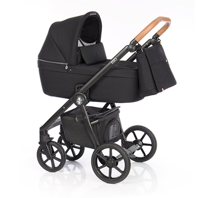 Детская коляска Roan Coss 3 в 1 New 2021 Black (Черный)