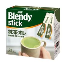 Чай зеленый с молоком AGF Blendy в стиках, 21 шт
