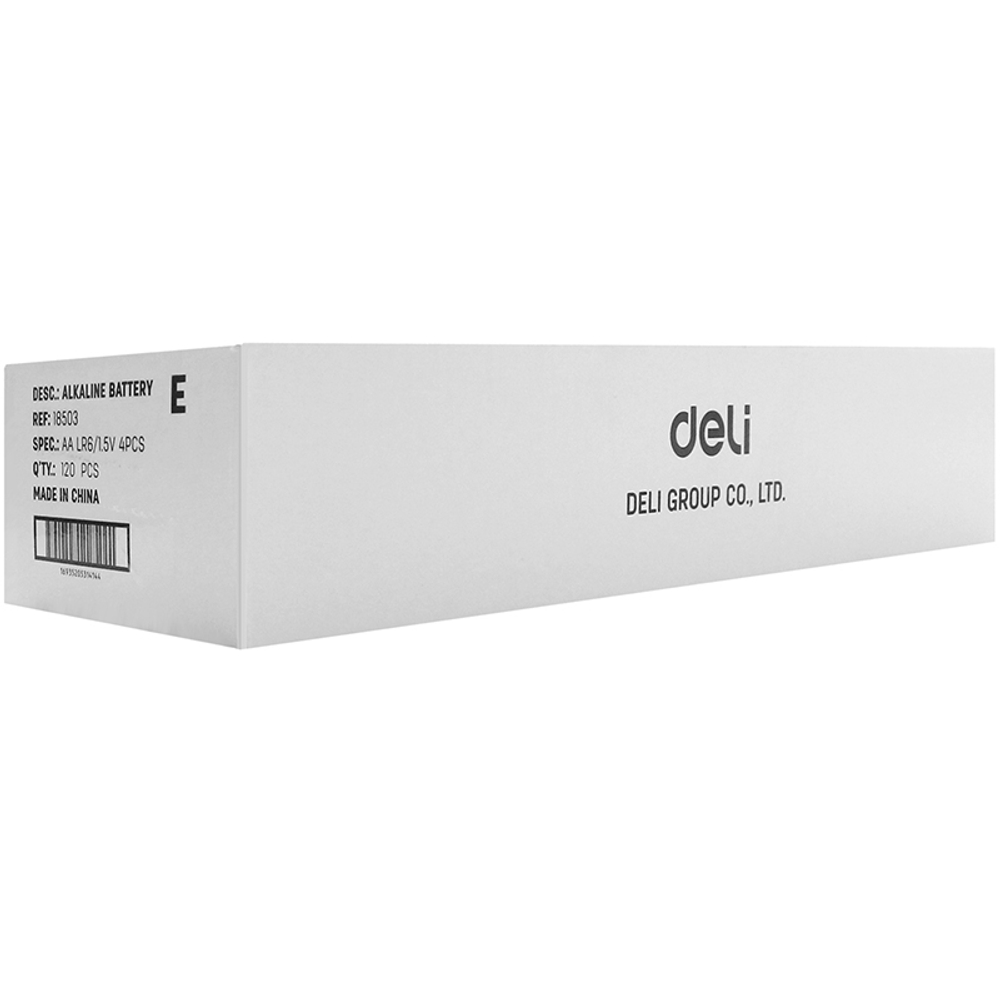 Батарейки DELI Alkaline, LR6, 1.5V, AA, 4 шт/упак