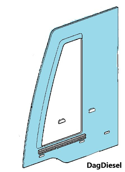 Стекло левое JCB 927/20067