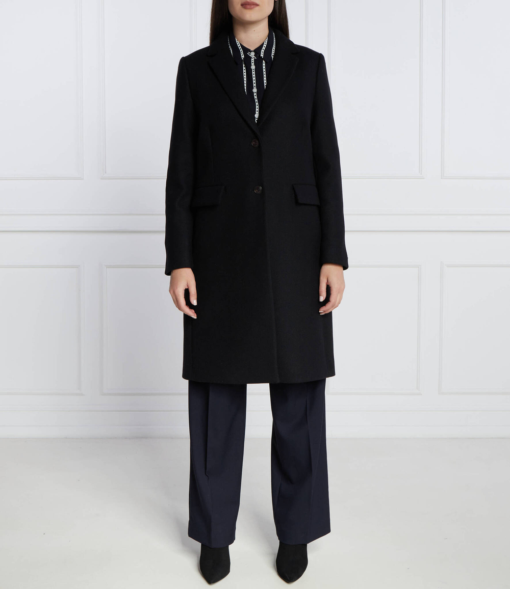 Хлопковое пальто Tommy Hilfiger - черный(WW0WW39753)