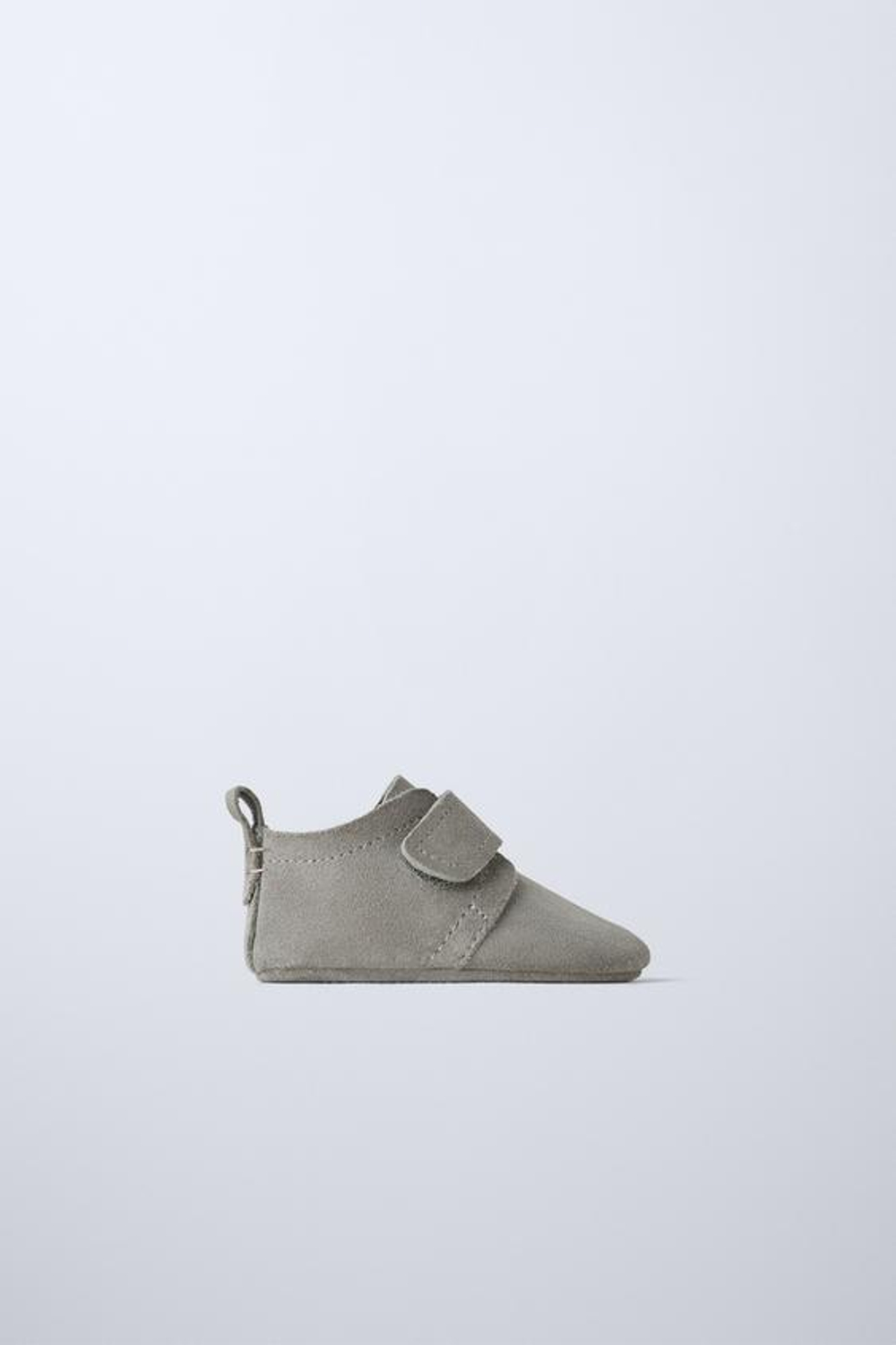 ZARA КОЖАНЫЕ ПИНЕТКИ, СЕРЫЙ