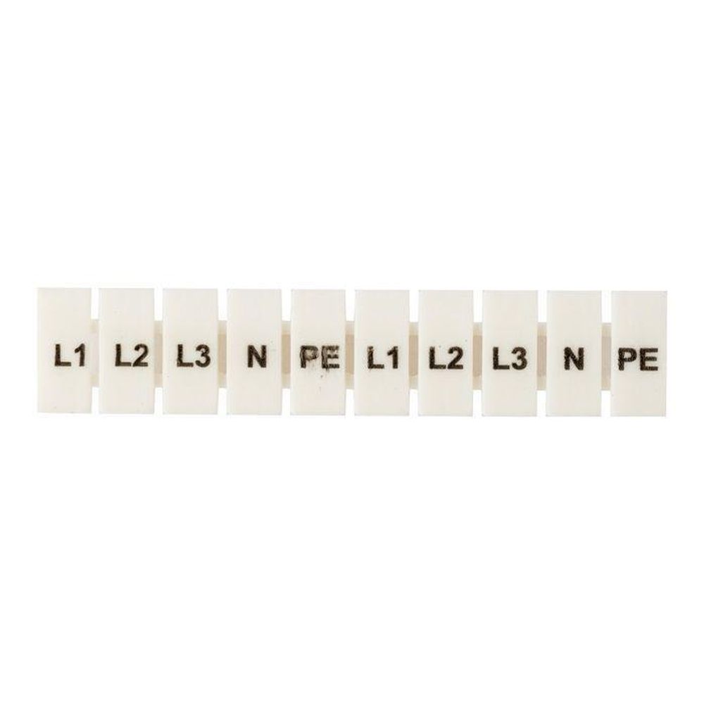 Маркеры для JXB-ST 2.5 с символами &quot;L1. L2. L3. N. PE&quot; (уп.100шт) PROxima EKF zb-st-2.5-L-1-3