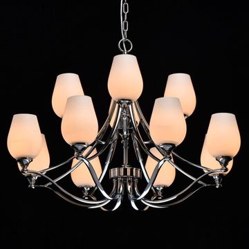 Люстра подвесная 12*E27 386016512 хром Palermo Chiaro