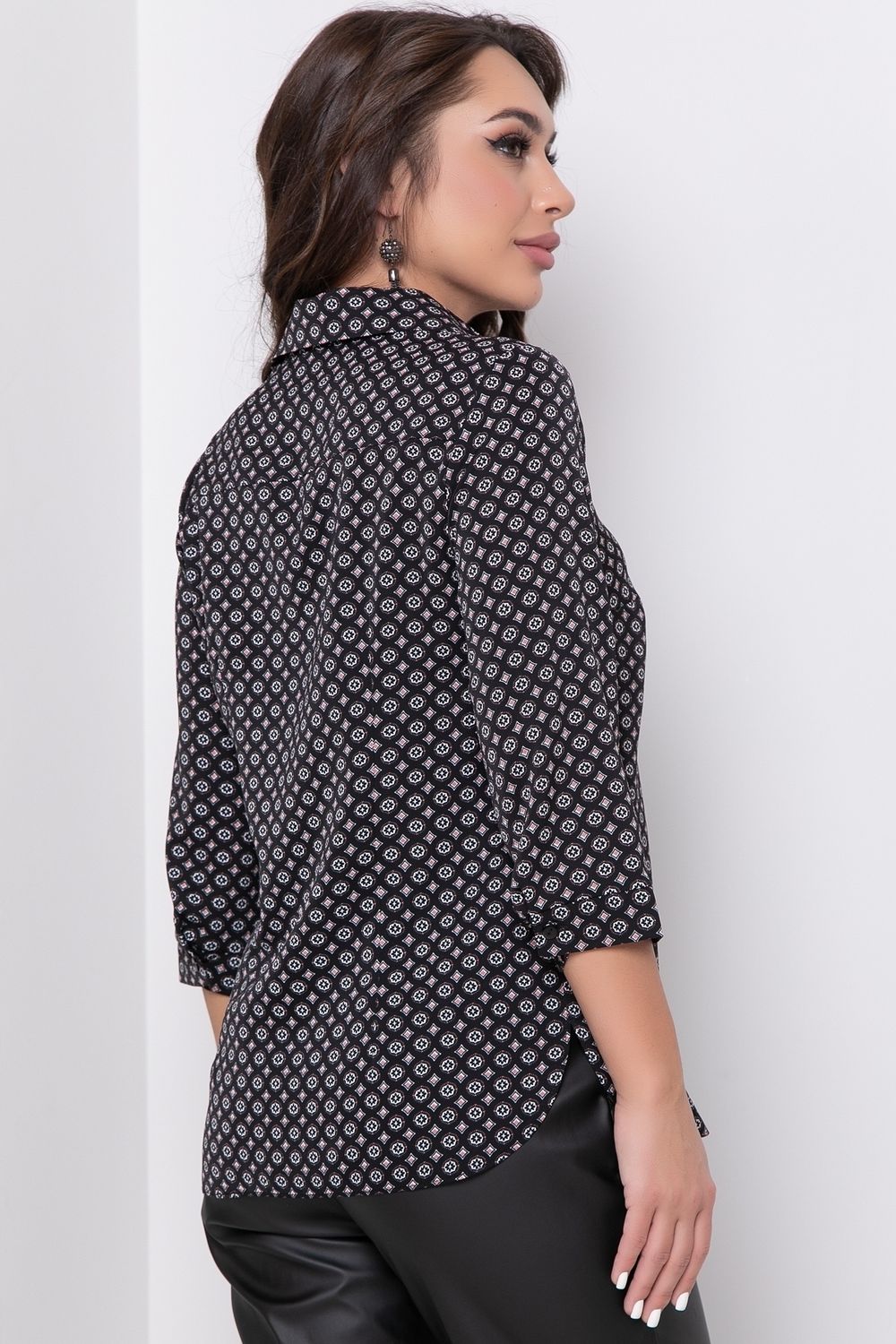 Рубашка Жаклин модная (блэк) Diolche (Акция)