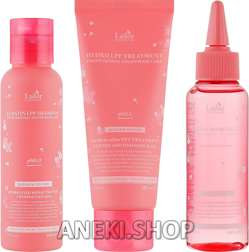 Набор для восстановления волос в стильном весеннем оформлении Lador Blossom Edition