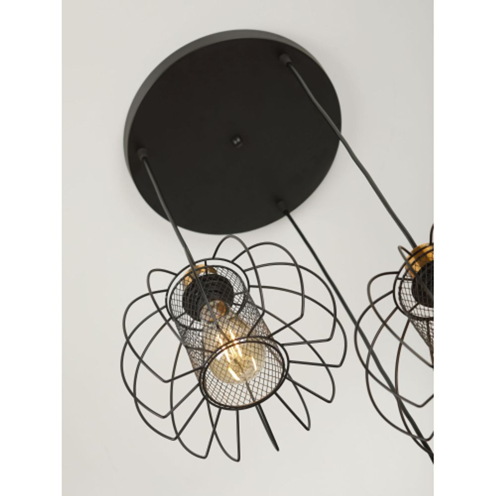 Светильник подвесной (подвес) Rivoli Adelaida 5108-203 3хЕ27 60 Вт лофт-кантри | Rivoli