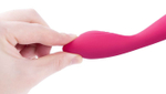 Ярко-розовый G-стимулятор 18см Svakom Iris Clitoral & G-spot Vibrator S-11