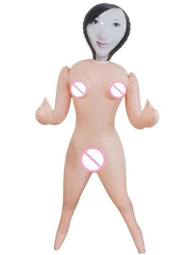 Надувная секс-кукла «Брюнетка» (Цвет: телесный)