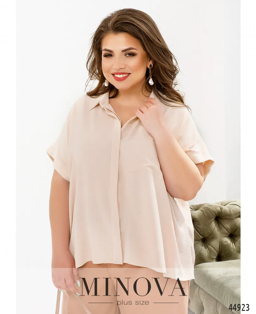 Рубашка 4140Б-пудровый Minova