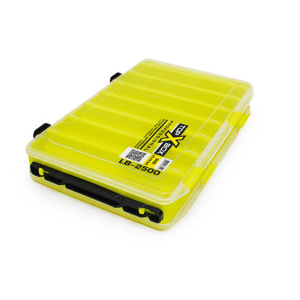 Коробка для хранения воблеров TOP BOX LB-2500 270*185*50 мм., цвет желтый