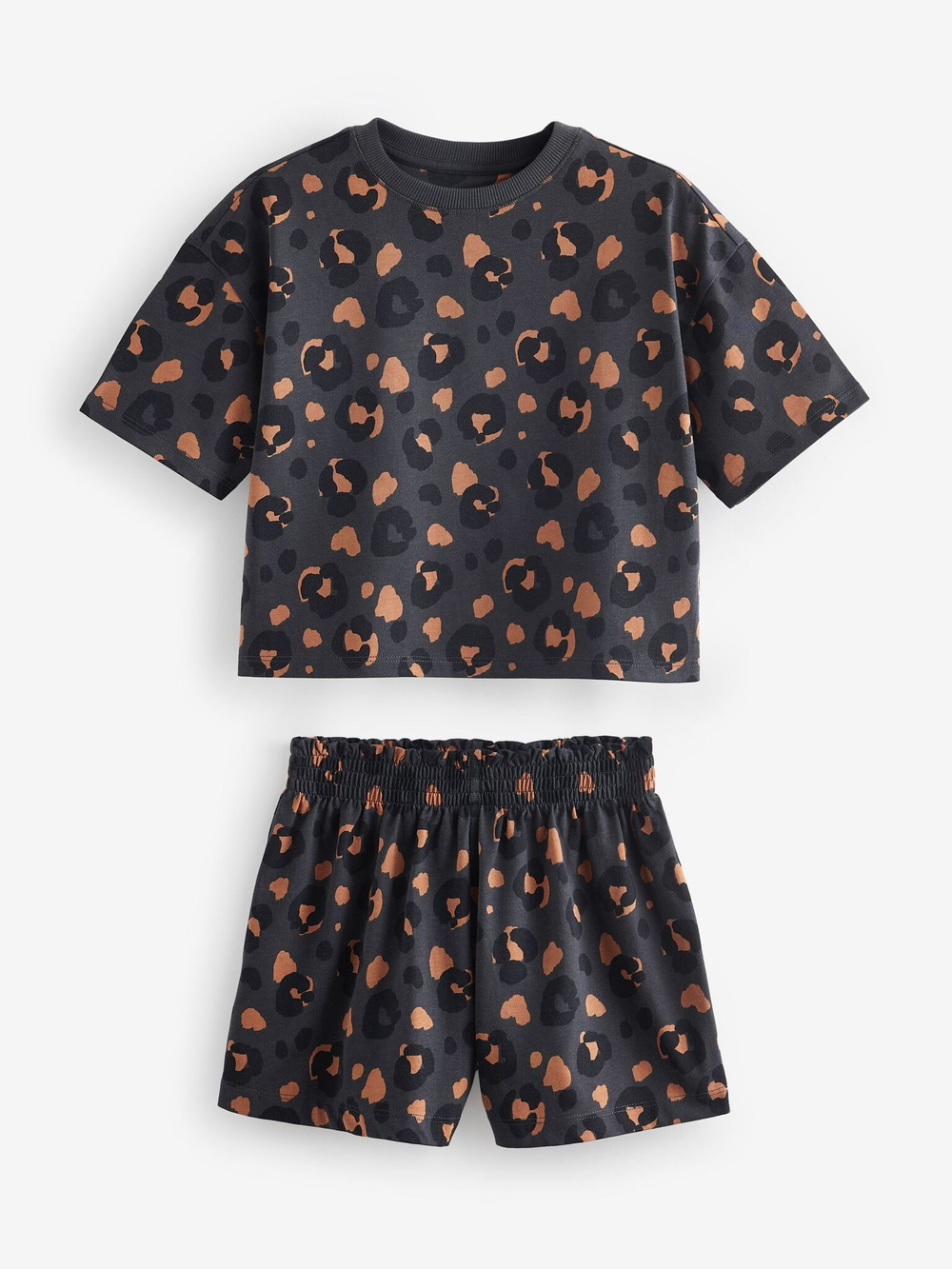 Пижама для девочки Next 608-506, 3 шт., Черный, Бежевый, Молочный