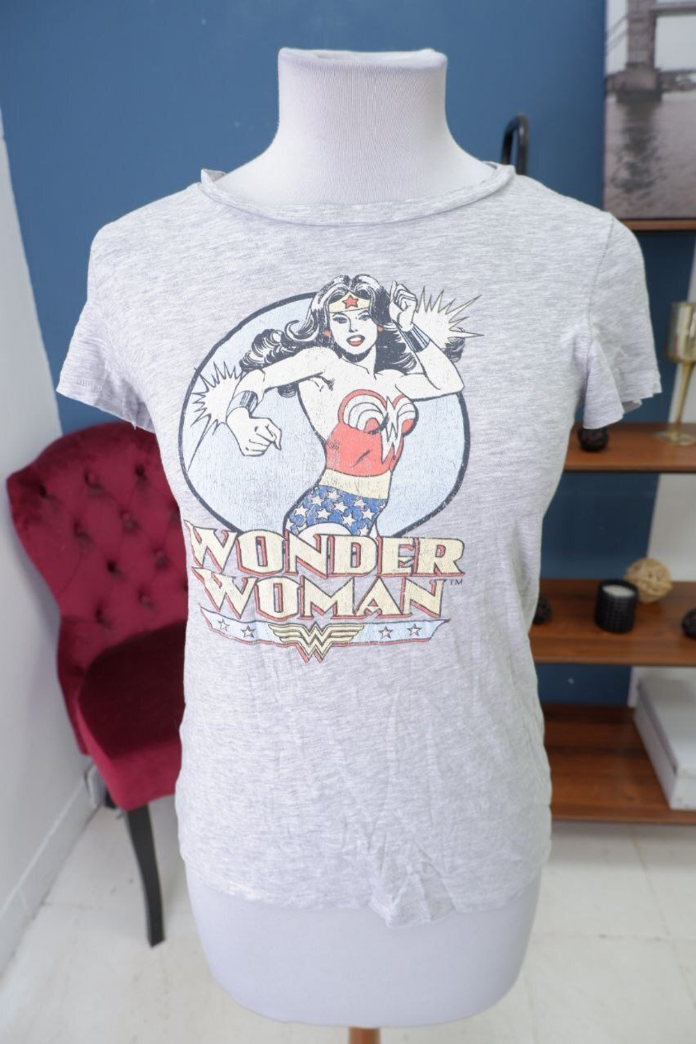 Футболка H&M с принтом 42 размер