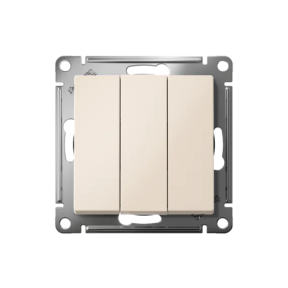 Выключатель 3-кл. СП AtlasDesign 10А IP20 (сх. 1+1+1) 10AX механизм беж. SE ATN000231
