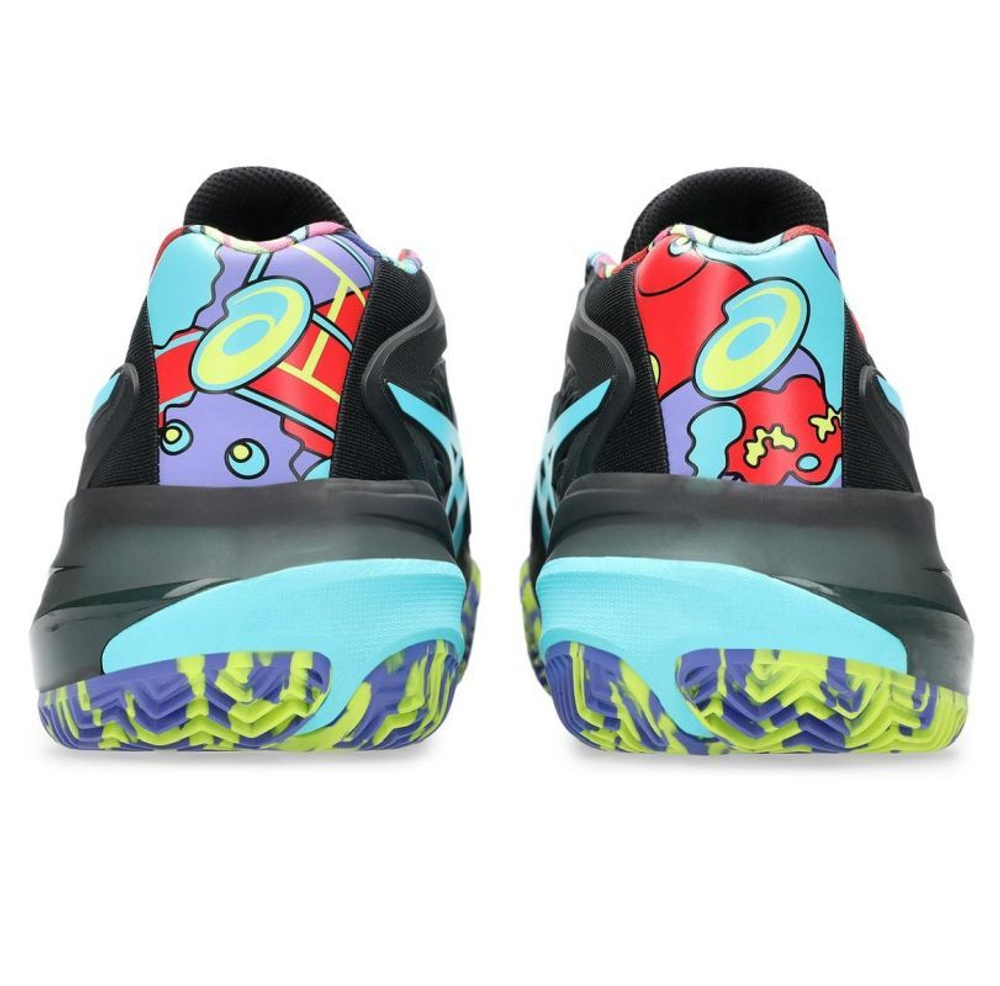 Мужские кросовки для Padel Asics Gel-Resolution X Padel - black/energy aqua