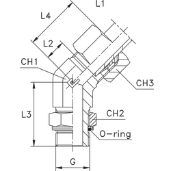Штуцер FRG45 DS38 BSP1.1/2" (в сборе)