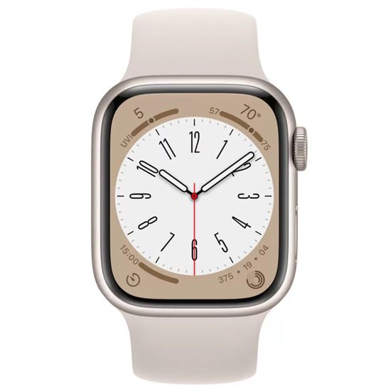 Умные часы Apple Watch Series 8 45mm Aluminum Sport Сияющая звезда Starlight