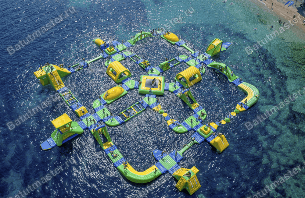 Коммерческий аквапарк на воде «Аква-лего» 49×43,5×4 м